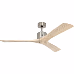 CasaFan MACAU, ventilatore da soffitto, Ø 132 cm, 3 pale in legno massello fresato, telecomando incluso (motore a 3 velocità) ...