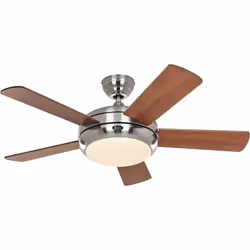 CasaFan TITANIUM 105 con telecomando, ventilatore da soffitto, Ø 105 cm, 5 pale reversibili, incluso telecomando (motore 3 li ...