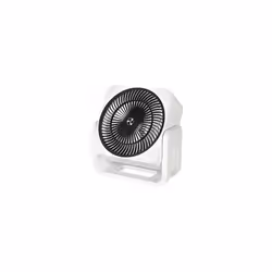 Ventilatore da tavolo, alt. x largh. x prof. 300 x 284 x 120 mm, bianco. Fornitura = montato. Materiale = metallo. Diametro r ...