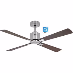 CasaFan ECO WiFi, ventilatore da soffitto a risparmio energetico, Ø 132 cm, 3 pale (montabili opzionalmente 2,3,4), 100-240 V ...