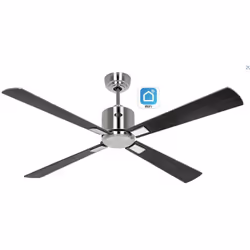 CasaFan ECO NEO III 132, ventilatore da soffitto a risparmio energetico con WiFi, Ø 132 cm, alloggiamento acciaio, 4 lame rev ...