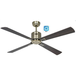 Casafan - eco neo iii 132, Ventilatore WiFi senza Luce Ottone