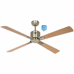 CasaFan ECO NEO III 132 WiFi, ventilatore da soffitto a risparmio energetico con WiFi, Ø 132 cm, alloggiamento acciaio, 4 pal ...