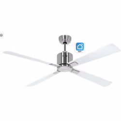 CasaFan ECO NEO III 132, ventilatore da soffitto a risparmio energetico con WiFi, Ø 132 cm, alloggiamento acciaio, 4 lame rev ...