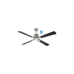 Casafan - eco neo iii 132, Ventilatore Acciaio Spazzolato WiFi senza Luce,