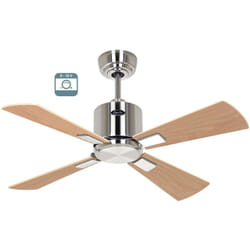 Casafan - eco neo iii 92, Ventilatore senza luce, corpo acciaio spazzolato,