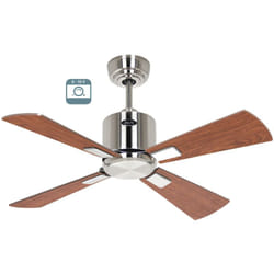 Casafan - eco neo iii 92, Ventilatore senza luce, corpo acciaio spazzolato,
