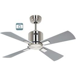 Casafan - eco neo iii 92, Ventilatore senza luce, corpo acciaio spazzolato,