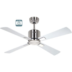 Casafan - eco neo iii 103, Ventilatore senza Luce Corpo Acciaio Spazzolato,