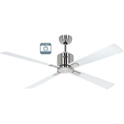 ECO NEO III 132, Ventilatore senza Luce Corpo Acciaio Spazzolato,