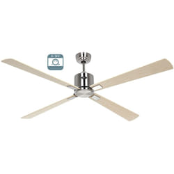 Casafan - eco neo iii 152, Ventilatore senza Luce Corpo Acciaio Spazzolato,