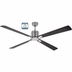 CasaFan ECO NEO III 152 BN 0 - 10 V, ventilatore da soffitto a risparmio energetico, Ø 152 cm, interfaccia 0-10 V, alloggiame ...