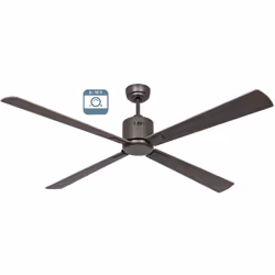 CasaFan ECO NEO III 152 BZ-WN/SI 0 - 10 V, ventilatore da soffitto a risparmio energetico, Ø 152 cm, interfaccia 0-10 V, allo ...