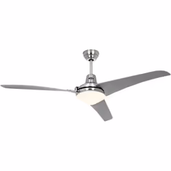 CasaFan Mirage BN-SI, Ventilatore domestico con pale, Cromo, Argento, Soffitto, Plastica, 58,3 dB, 32 m³