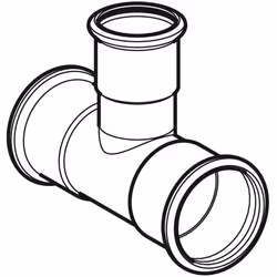 Geberit 61252 raccordo e adattatore per tubo Connettore per tubo Rame 1 pz