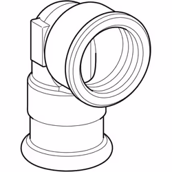 Geberit 63854 raccordo per tubo di ventilazione, scarico e spurgo