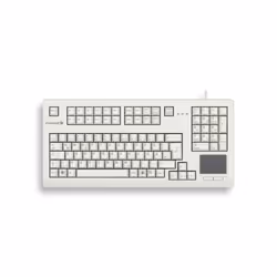 CHERRY TouchBoard G80-11900, Full-size (100%), Cablato, USB, Interruttore a chiave meccanica, QWERTY, Grigio