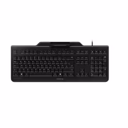 CHERRY SECURE BOARD 1.0 BLK, Full-size (100%), Cablato, USB, Interruttore a chiave meccanica, QWERTY, Nero