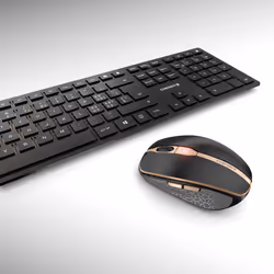 CHERRY DW 9100 SLIM tastiera Mouse incluso Universale RF senza fili + Bluetooth QWERTZ Svizzere Nero - Vista aggiuntiva 8