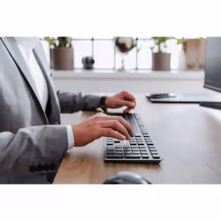 CHERRY KW X ULP tastiera Universale USB + RF Wireless + Bluetooth QWERTZ Tedesco Nero - Vista aggiuntiva 4