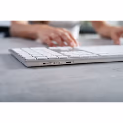 CHERRY KW 9100 SLIM FOR MAC tastiera Universale USB + Bluetooth AZERTY Francese Argento - Vista aggiuntiva 6
