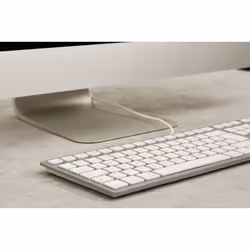CHERRY KC 6000C FOR MAC tastiera Universale USB AZERTY Francese Argento