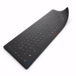 CHERRY 61510017, Protezione per tastiera, Silicone, 463 mm, 164 mm, 100 g, Nero