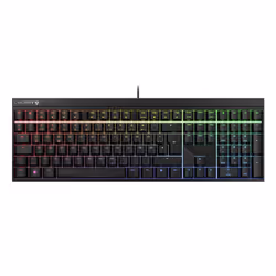 CHERRY MX 2.0S, Cablato, USB, Interruttore a chiave meccanica, QWERTZ, LED RGB, Nero