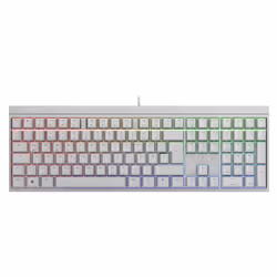 CHERRY MX 2.0S, Cablato, USB, Interruttore a chiave meccanica, QWERTZ, LED RGB, Bianco