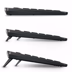 CHERRY Stream keyboard ultimate tastiera Casa/ufficio USB + RF Wireless + Bluetooth QWERTZ Tedesco Nero - Vista aggiuntiva 5