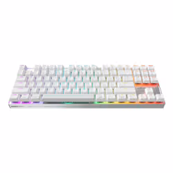 CHERRY MX 8.2 Pro TMR Wireless tastiera Gaming USB + RF Wireless + Bluetooth QWERTY US International Argento, Bianco - Vista aggiuntiva 2