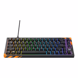 CHERRY K5 PRO TMR COMPACT tastiera Gaming USB QWERTY Inglese US Nero, Arancione - Vista aggiuntiva 2