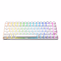 CHERRY XTRFY K33 Compact Wireless tastiera Gaming USB + RF Wireless + Bluetooth QWERTY Inglese US Bianco - Vista aggiuntiva 2