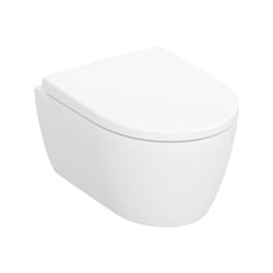 ICon - wc sospeso con copriwater SoftClose, Rimfree, bianco opaco 502.381.JT.1 - Geberit