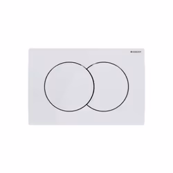 Caratteristiche della piastra di azionamento Delta01, Bianco (115.107.11.1) : Dispositivo a due tocchi Colore: bianco alpino  ...