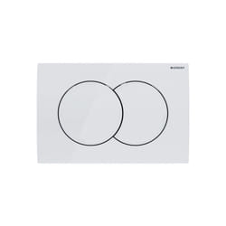 Delta01 - Placca di comando, bianco alpino 115.107.11.1 - Geberit