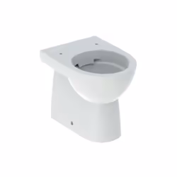 Geberit serie Selnova Vaso a pavimento BTW (Back to Wall) a cacciata in Vetrochina, scarico orizzontale o verticale, filo par ...