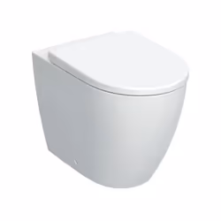 WC A pavimento Geberit iCon 502.383.00.1, in Vetrochina, colore Bianco, A discesa rallentata, Senza brida, 56 cm lunghezza, 3 ...