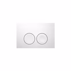 Caratteristiche della placca di comando a 2 pulsanti Bianco (115.125.11.5): Placca di comando per WC Serie Delta21 Materiale: ...
