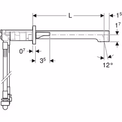 Geberit 116.461.21.1 rubinetto da bagno Cromo - Vista aggiuntiva 4