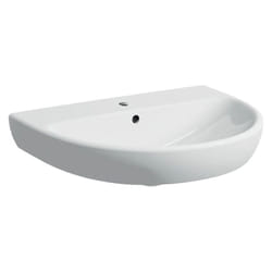 Lavabo 65x58 cm bianco lucido - Geberit Selnova - Senza colonna