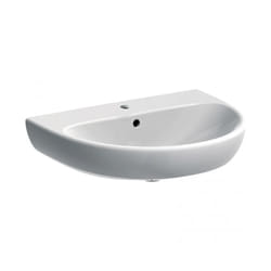 Lavabo 60x53.5 cm bianco lucido Geberit Selnova - Senza colonna