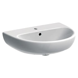 Lavabo 55x44 cm bianco lucido Geberit Selnova - Senza colonna