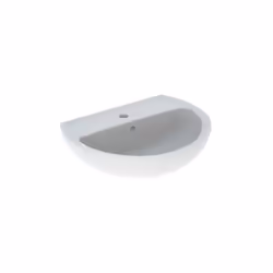 Lavabo sospeso in ceramica bianca Serie Colibrì prodotto dal brand Geberit. Il classico che si rinnova nella singolare qualit ...