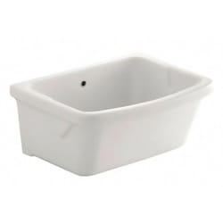 Publica iseo lavatoio polivalente 75 cm con troppopieno, colore bianco finitura lucido 500.909.00.1 - Geberit