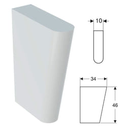 Publica Iseo Supporti 60/75 Bianco - 500.910.00.1 - Geberit