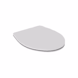 Geberit Colibrì sedile per WC in duroplast con fissaggio dal basso, colore bianco finitura lucido senza discesa rallentata. D ...