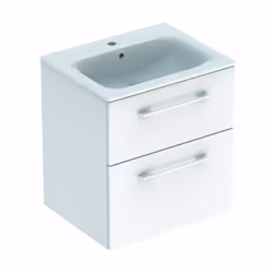 Il set include Armadietto per lavabo sospeso dimensioni: 635 x 588 x 480 mm 2 cassetti con chiusura silenziosa, maniglia fiss ...