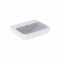 Geberit Renova Plan 1x lavabo larghezza 55 cm x profondità 44 cm x altezza 18 cm bianco rettangolare senza foro per rubinetto ...