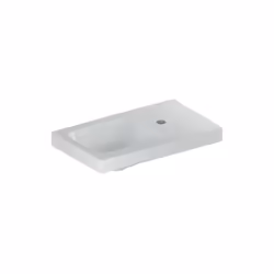 Geberit iCon Light 1x lavabo larghezza 53 cm x profondità 14 cm ceramica sanitaria bianco rettangolare con foro per rubinetto ...